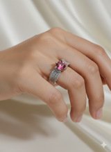 Rose Sparkle Cocktail Ring