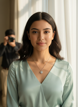 Crystal Love silver Pendant