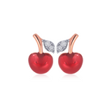 Rosy Cherry Kids Diamond Studs