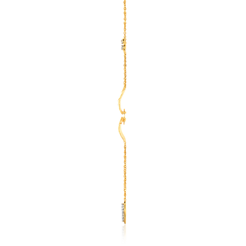 Bonding of Monstera Diamond Necklace