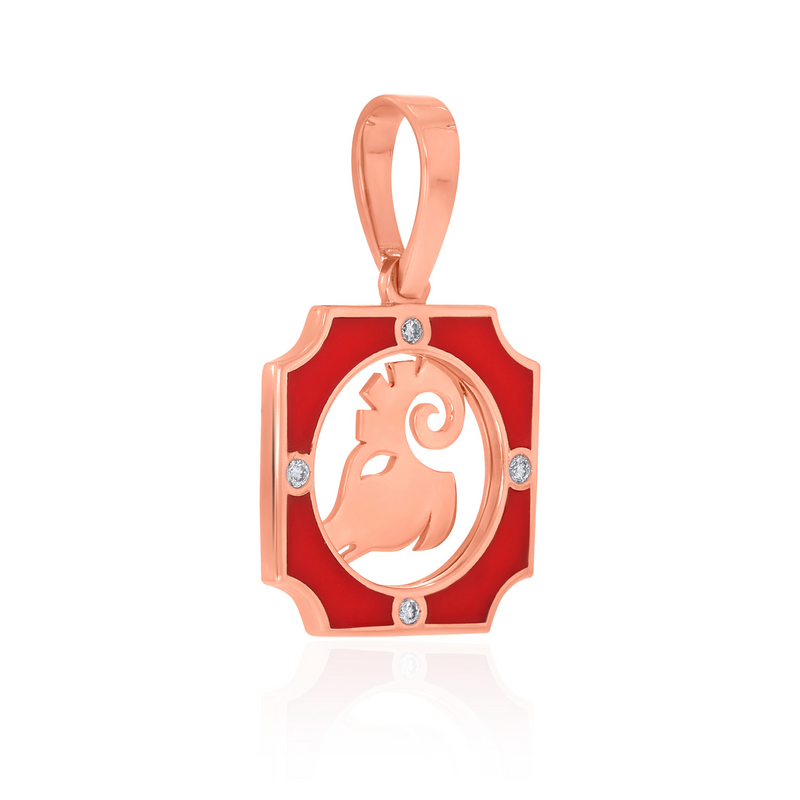 Aries Stellar Spark Diamond Pendant