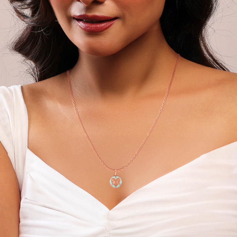 Gemini Heart Twin Diamond Pendant