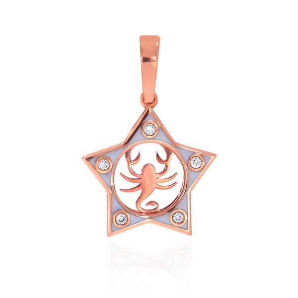 Scorpio Mystic Orb Diamond Pendant