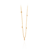 Cloverlight Station Diamond Gold Necklace
