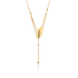 Solo Monstera Stunner Diamond Necklace