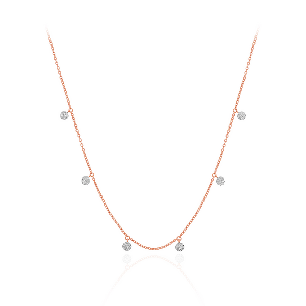 Serene Spark Diamond Gold Necklace
