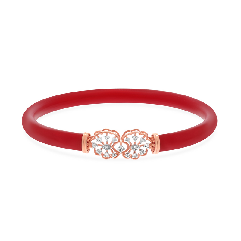 Floral Bling Diamond Pola Bangle