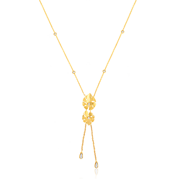 Bonding of Monstera Diamond Necklace