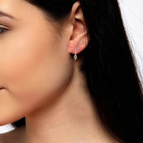 Dazzling Bud Diamond Drop Earrings