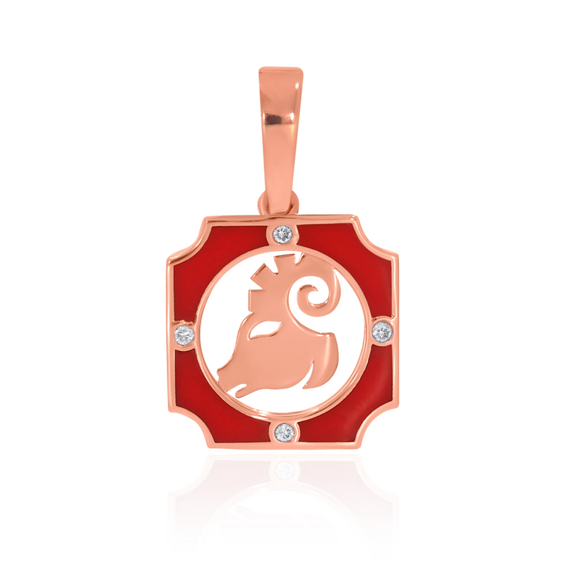 Aries Stellar Spark Diamond Pendant