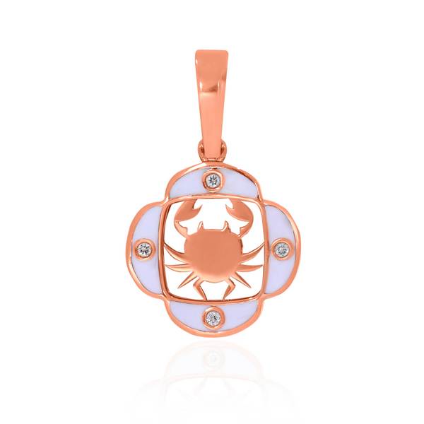 Cancer Moonlit Essence Diamond Pendant
