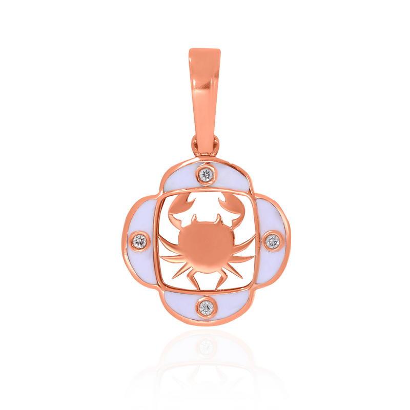 Cancer Moonlit Essence Diamond Pendant