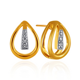 Chic Teardrop Diamond Studs