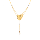 Solo Monstera Stunner Diamond Necklace