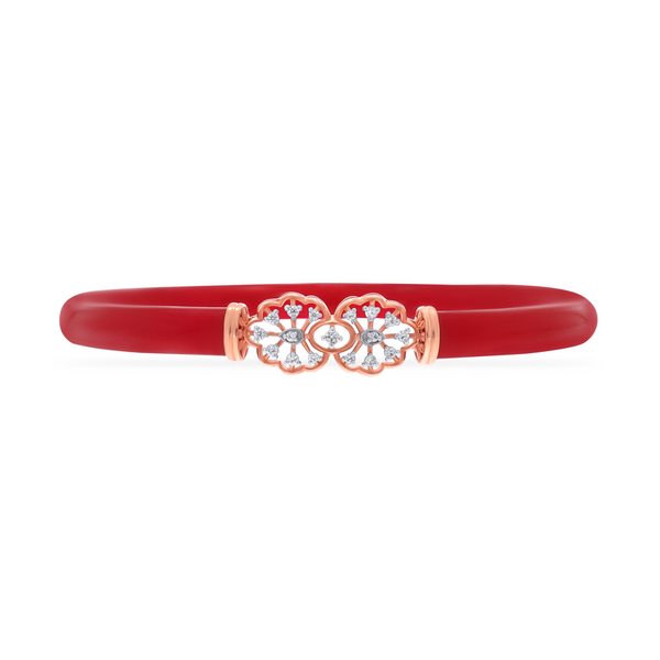 Floral Bling Diamond Pola Bangle