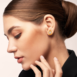 Chic Teardrop Diamond Studs