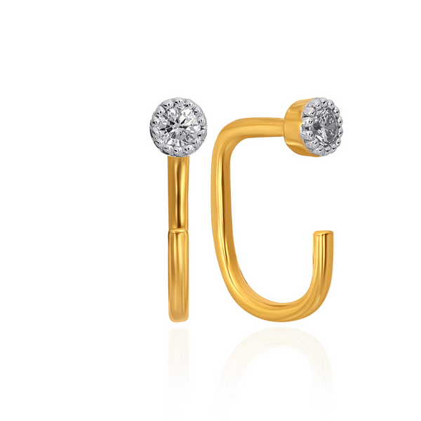 Minimal Luxe Diamond Ear Cuffs