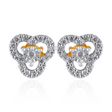 Radiant Tri-Petal Diamond Studs