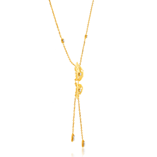 Bonding of Monstera Diamond Necklace