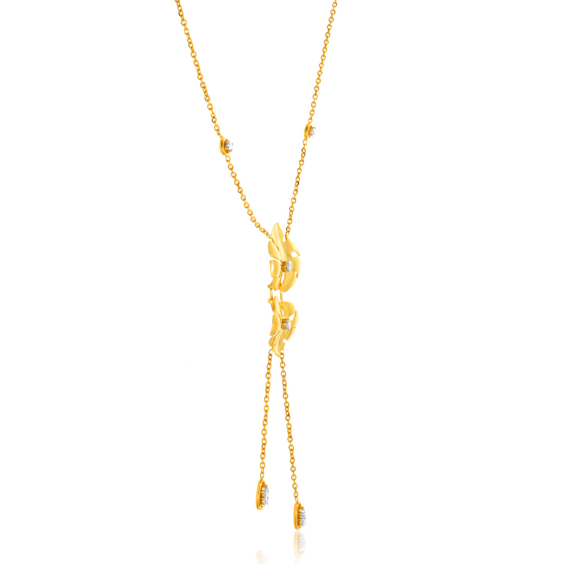 Bonding of Monstera Diamond Necklace