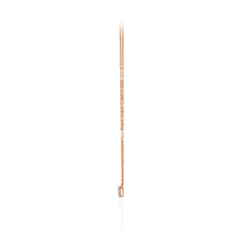 Delicate Glimmer Diamond Gold Necklace