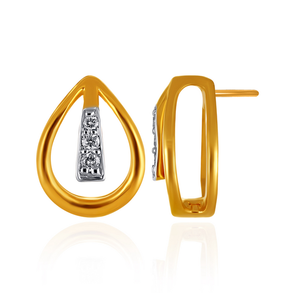 Chic Teardrop Diamond Studs