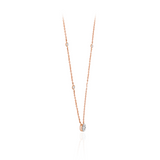 Delicate Glimmer Diamond Gold Necklace