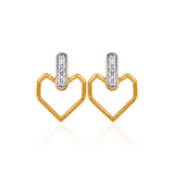 Reflecting Depth Of Love Diamond Earrings