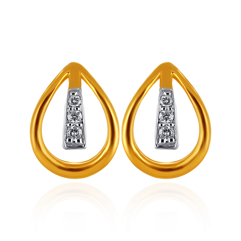 Chic Teardrop Diamond Studs