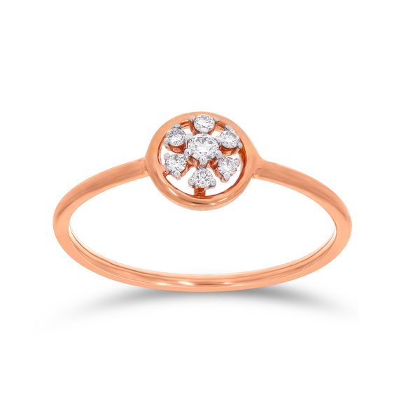 Rosy Bloom Diamond Ring