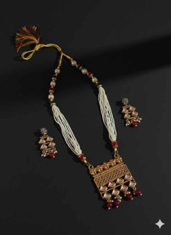 The Meena-Kari Jharokha Necklace