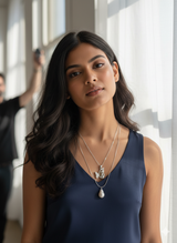 The Dual Nature Butterfly Silver Pendant