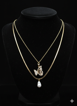 The Dual Nature Butterfly Gold Pendant