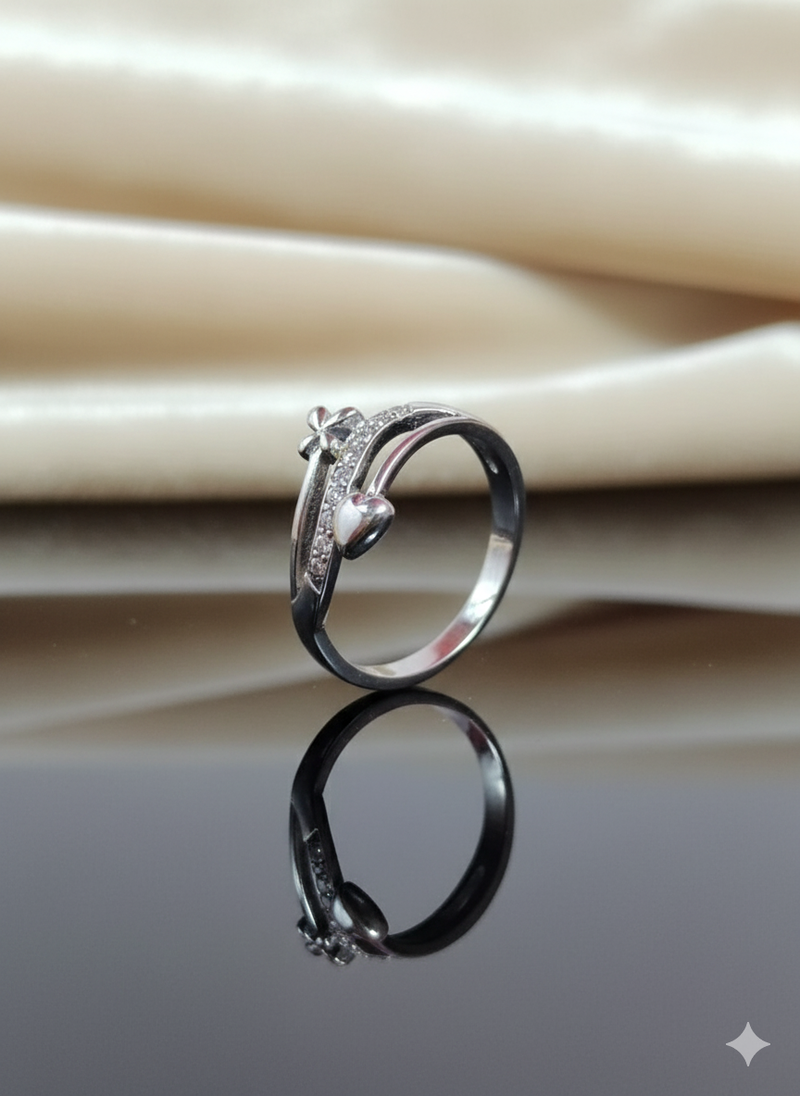 Heart divert star Ring