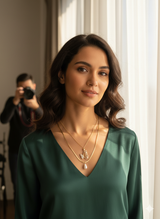 The Dual Nature Butterfly Gold Pendant