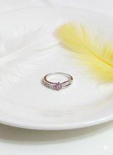 Petite Pink Blossom Ring