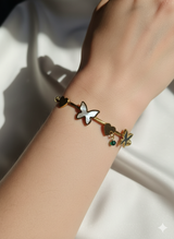 Golden Freedom butterfly Bracelet