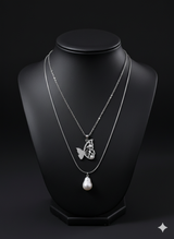 The Dual Nature Butterfly Silver Pendant