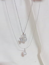 The Dual Nature Butterfly Silver Pendant